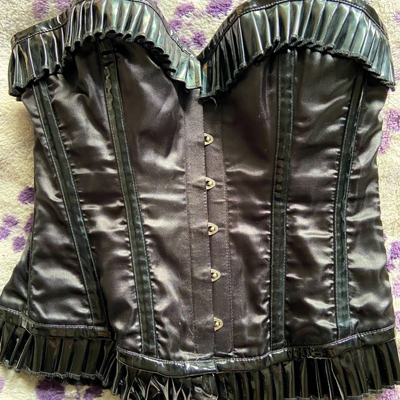 Pleather/PVC corset - Picture 1 of 4